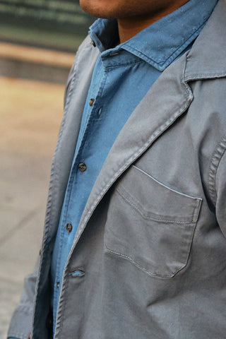 Unstructured Jacket Tom Gray - Sohhan