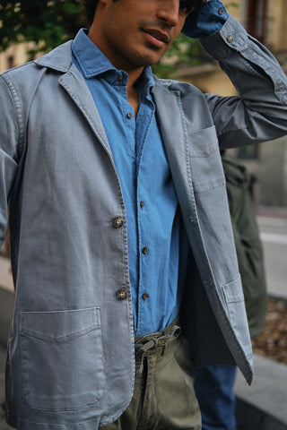 Unstructured Jacket Tom Gray - Sohhan