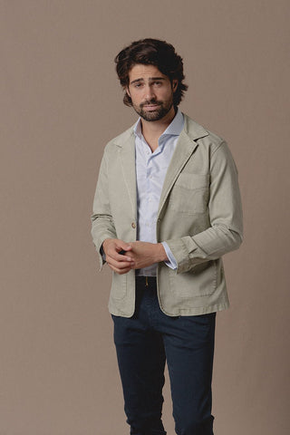 Tom Light Green Unstructured Jacket - Sohhan