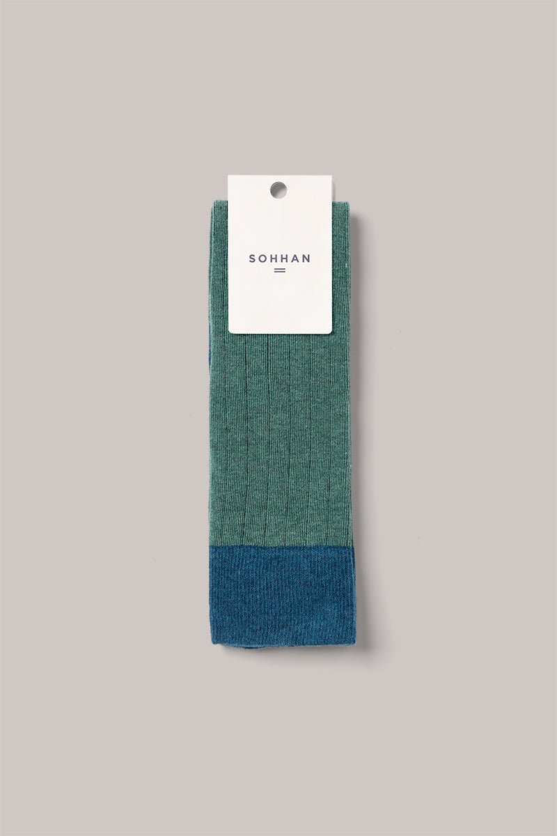 Ralph Greenish Blue Sock - Sohhan
