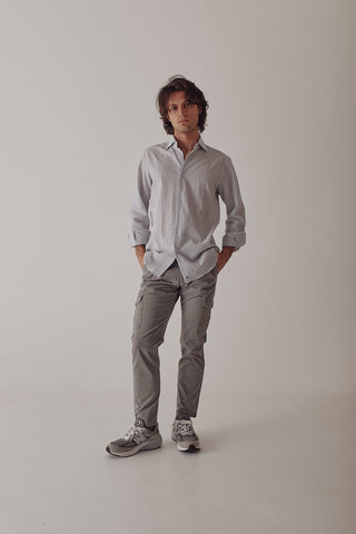Enzo Navy Stripe Shirt - Sohhan