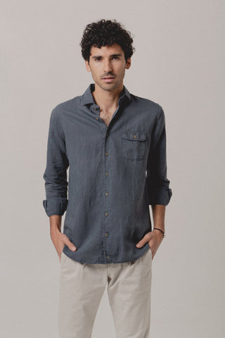 Linen Shirt Reef One Pocket Catania - Sohhan