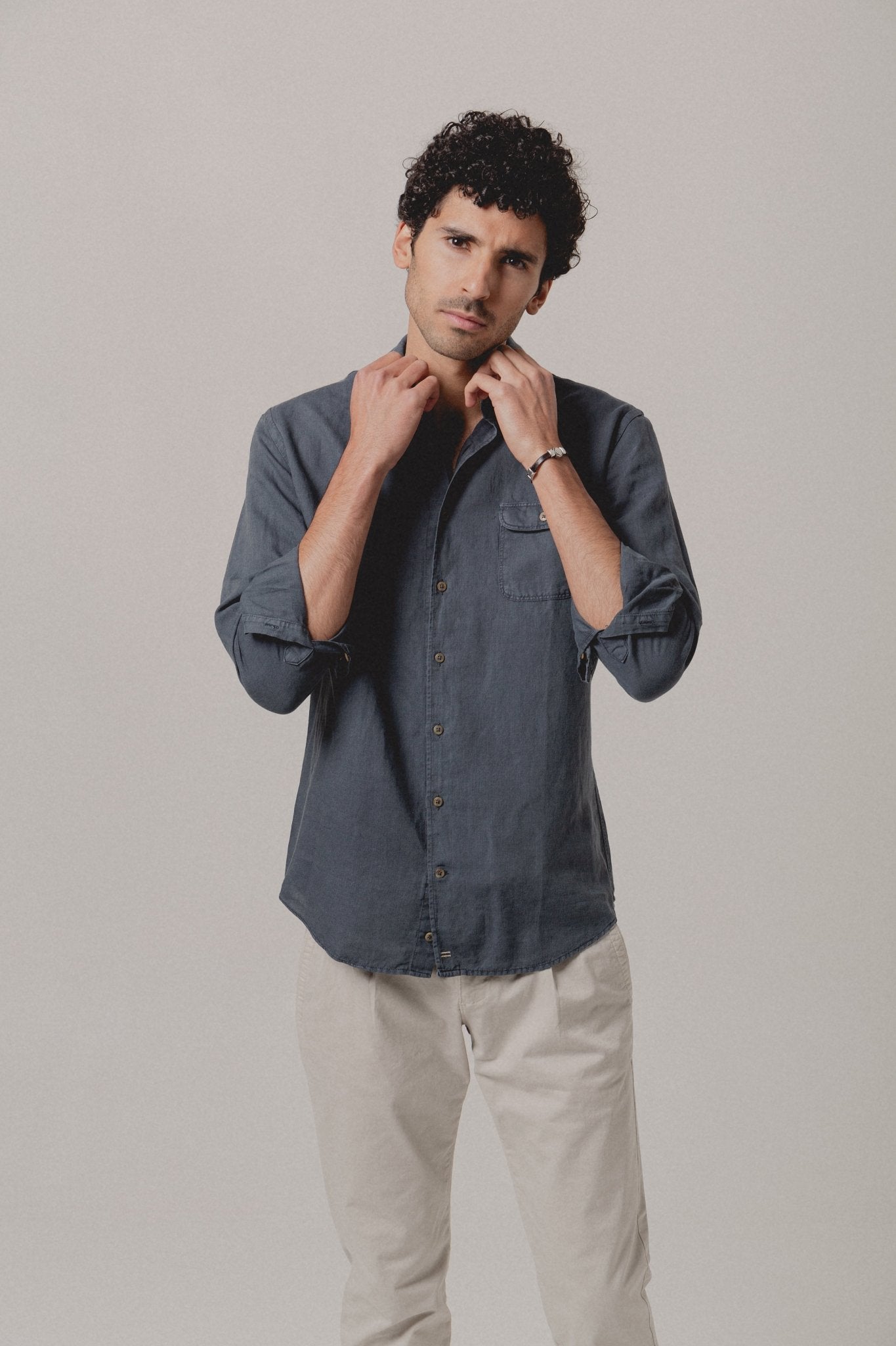 Linen Shirt Reef One Pocket Catania - Sohhan