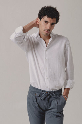 Cairo Linen Shirt White - Sohhan