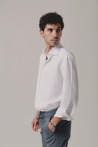 Cairo Linen Shirt White - Sohhan