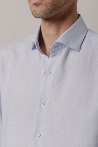 Linen Shirt Cairo Light Blue - Sohhan