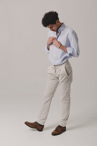 Linen Shirt Cairo Light Blue - Sohhan