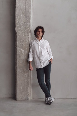 Plain Oxford Shirt White - Sohhan