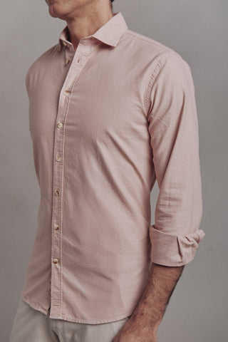 Oslo Pink Plain Oxford Shirt - Sohhan