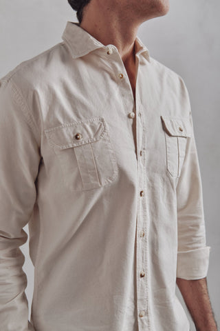 Sahara Luke Ecru Shirt - Sohhan