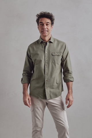 Troy Gray Greenish Gray Shirt - Sohhan