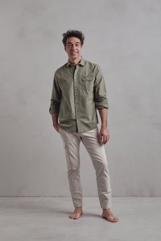 Troy Gray Greenish Gray Shirt - Sohhan