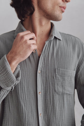 Camisa Waves Un bolsillo Verde - Sohhan