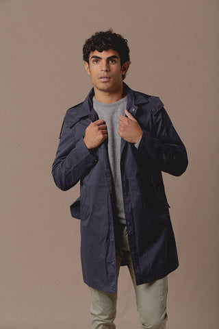 Navy Dover Gabardine - Sohhan