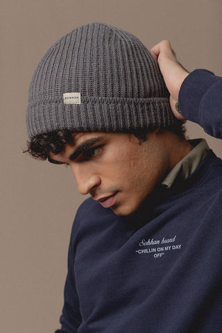 Tricot Beny Gray Beanie - Sohhan
