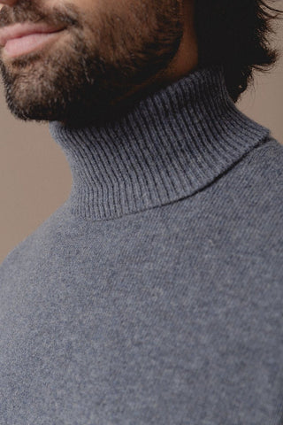Scott Turtleneck Pullover Powder Blue - Sohhan