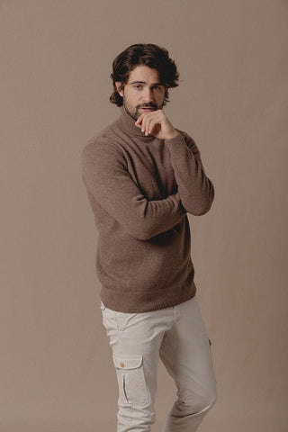 Scott Brown Turtleneck Sweater - Sohhan