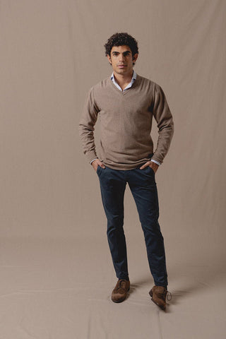 Peak Cashmere Brown Sweater - Sohhan