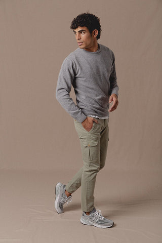 Terry Round Sweater Grey - Sohhan