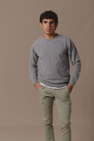 Terry Round Sweater Grey - Sohhan