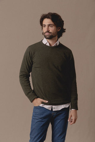 Terry Green Round Sweater - Sohhan