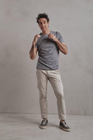 Cargo Icon Ecru Pants - Sohhan