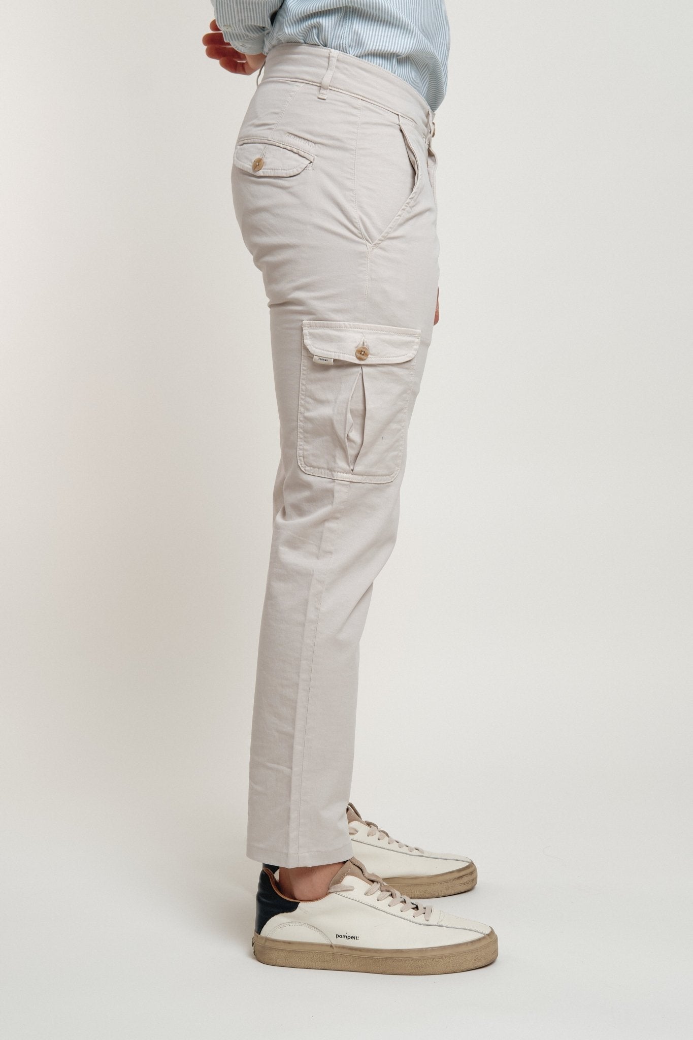 Cargo Icon Ecru Pants - Sohhan