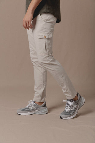 Cargo Icon Ecru Pants - Sohhan