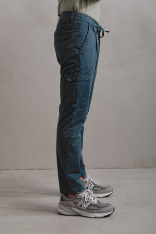 Pantalón Cargo Jack Azul Petróleo - Sohhan
