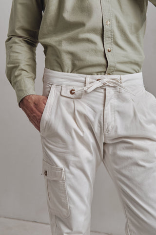 Pantalón Cargo Jack Blanco Roto - Sohhan