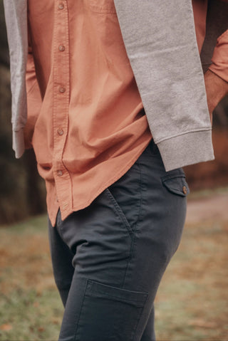 Cargo Pants Onyx Grey Blue - Sohhan