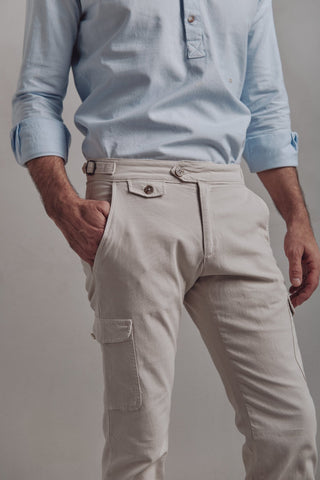 Pantalón Cargo Panamá Crudo - Sohhan