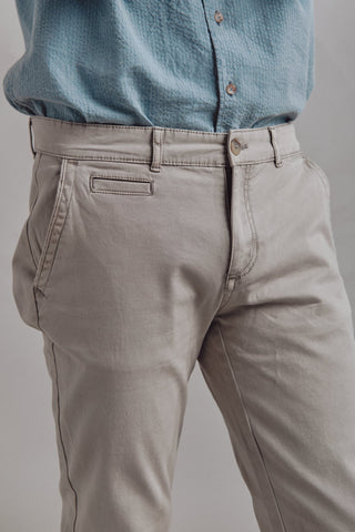 Idol Grey Washed Chino Pants - Sohhan