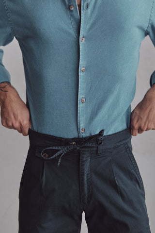 Paul Blue Chino Pants - Sohhan