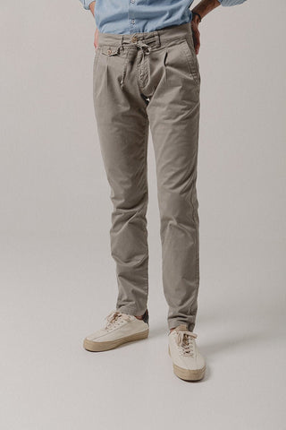 Greenish Gray Paul Pinch Chino Pants - Sohhan