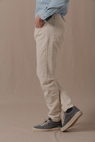 Ryder Ecru Denim Pants - Sohhan