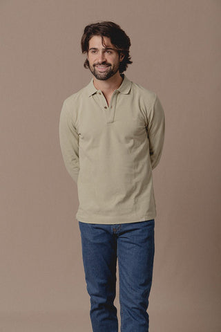 Marseille Light Green Long Sleeve Polo Shirt - Sohhan