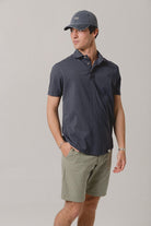 Light Green Cotton Linen Bermuda Shorts - Sohhan