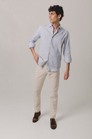 Linen Shirt Horizontal Stripe - Sohhan