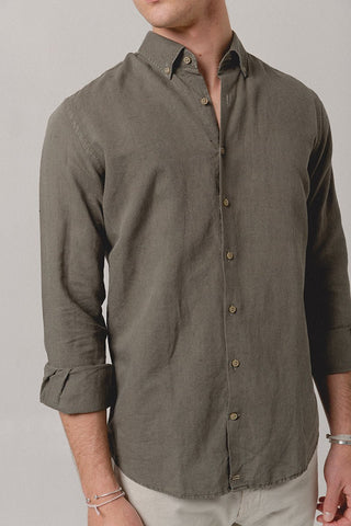 Mangrove Green Linen Sport Shirt - Sohhan