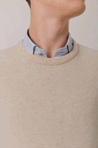 Makalu Round Beige Sweater - Sohhan
