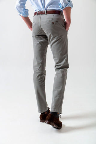 Greenish grey chino trousers - Sohhan