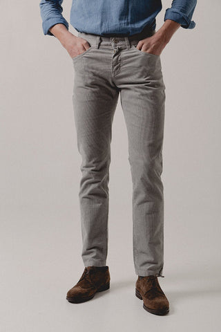 Corduroy Five Pocket Pants gray Zante - Sohhan