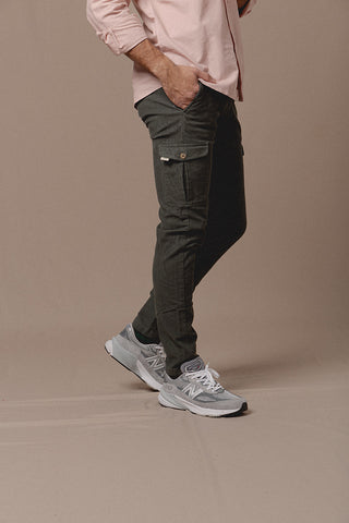 Dark Green Luxe Corduroy Cargo Pants