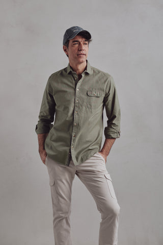 Troy Shirt Greyish Green