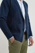 Americana de punto Clark Azul - Sohhan