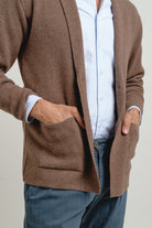 Americana de punto Clark Marron - Sohhan