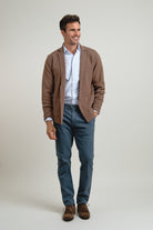 Americana de punto Clark Marron - Sohhan