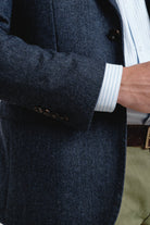 Americana Lana Herringbone Marino - Sohhan