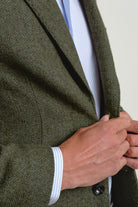 Americana Lana Herringbone Verde - Sohhan